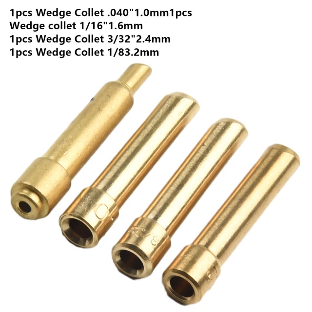 Ottieni saldature migliori con kit colletto cuneo per torcia di saldatura TIG (4pz)