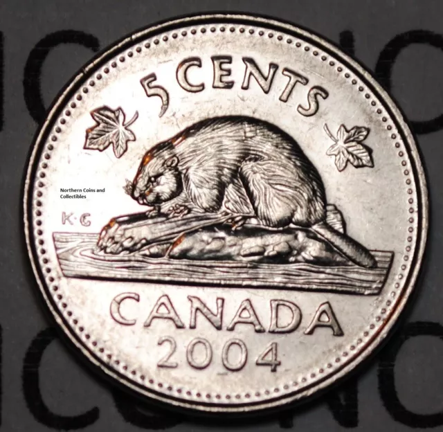 Canada 2004 P  5 cents Canadian Five Cents Nickel