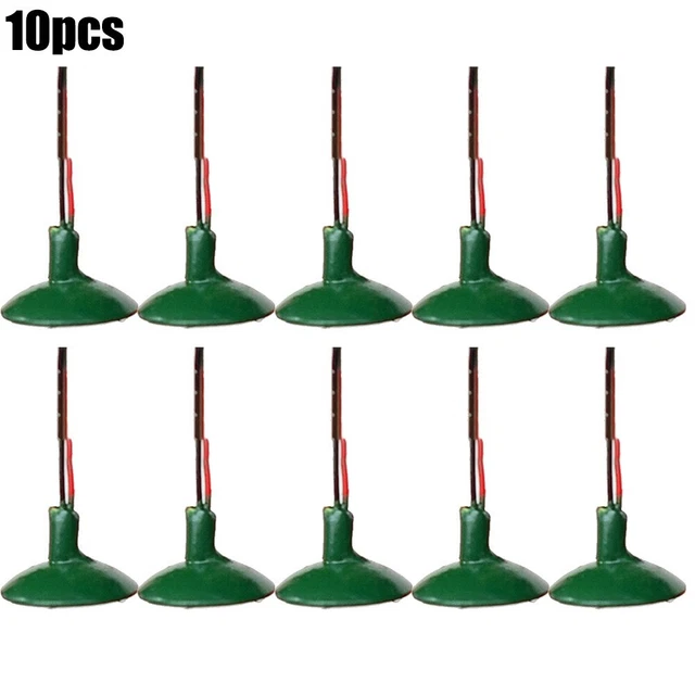 Lot De 10 Lampadaires LED 1:50 ZYWUOY - Éclairage Maquette H0/TT, Blanc Chaud