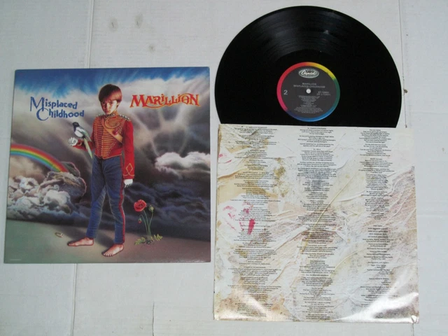 Marillion-Misplace Childhood-Capitol Records St-12431-Lyric Inner Sleeve-Lp