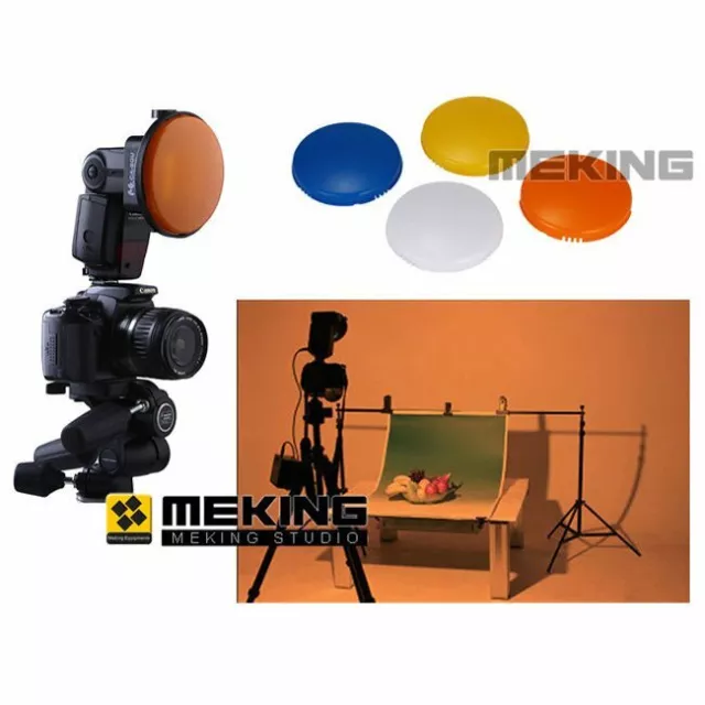 Flash Diffuser SGA-K9 Blue Yellow White Orange Cover Bounce Speedlite Gel Filter