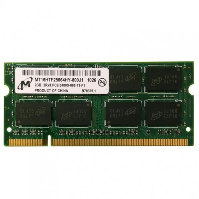MODULO MEMORIA RAM SODIMM DDR2 Micron 2GB PC2 6400s 666 13