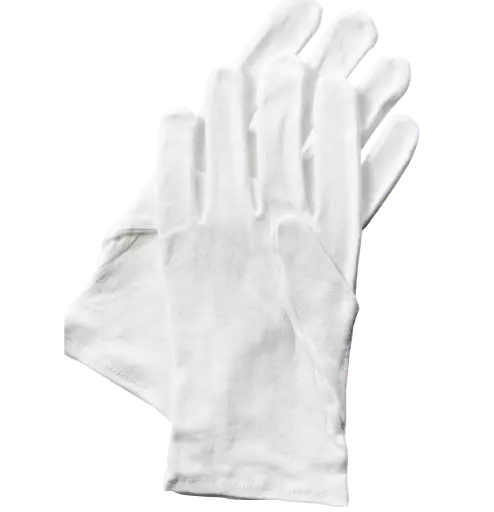 White 100% Cotton Gloves Pairs Dermatological Overnight Moisturising Eczema Skin