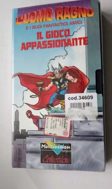 Videocassetta Vhs  L'uomo Ragno  Il Gioco Appassionante  -Thor Marvel Supereroi