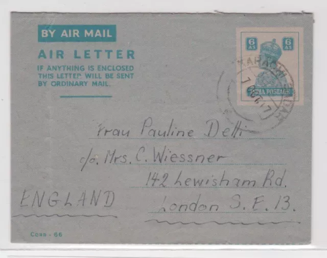 907241 Luftpost Brief Indien Karachi Sadar nach London England