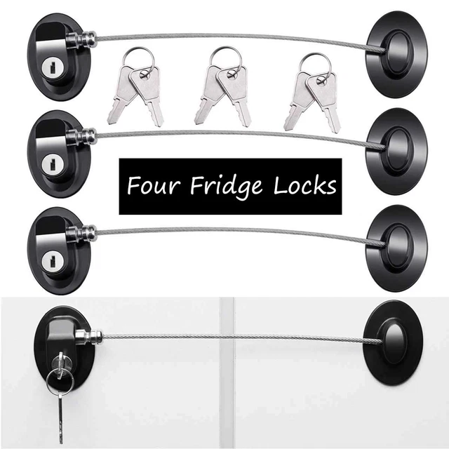 4 Pack Mini Fridge Lock Refrigerator Chld Safety Fridge Refrigerator Combination