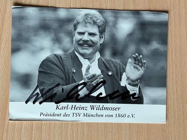 Karl Heinz Wildmoser Autogrammkarte TSV 1860 München 2002-03