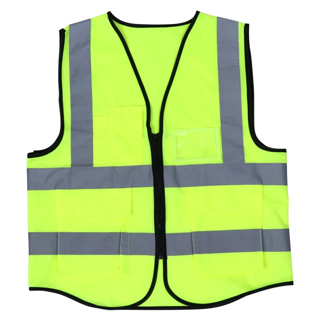 Gilet di avvertimento gilet per costruzione cerniera gilet da corsa gilet da lavoro