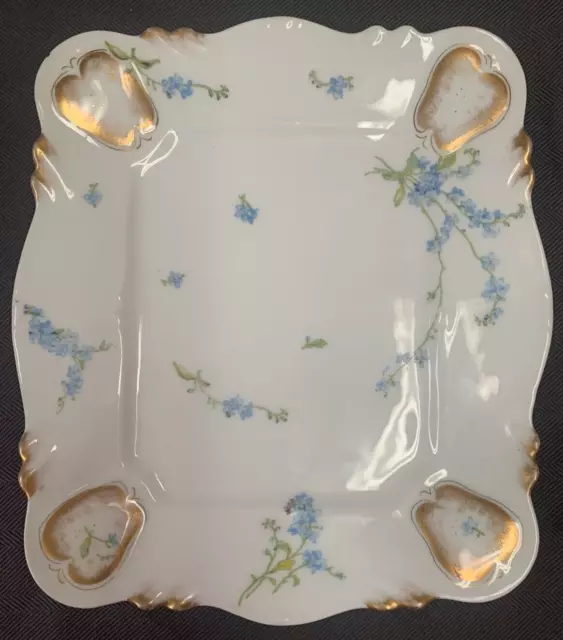 Theo Haviland Limoges France Antique square plate/platter stamp date likely 1893