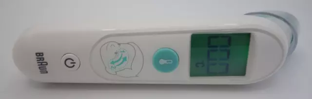 Braun TempleSwipe Stirnthermometer, farbcodierte Temperaturanzeige