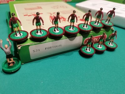 scatola ed etichetta giocatori Portogallo 531 in ottime condizioni Subbuteo 