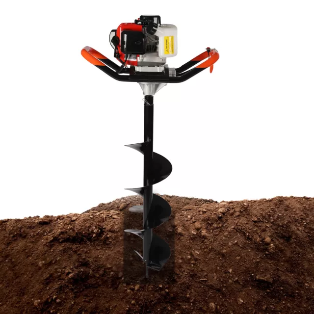 Hand-Held Post Hole Digger/Earth Auger & 3pc Bit, 52cc 2.3hp Gas Engine EPA Cert