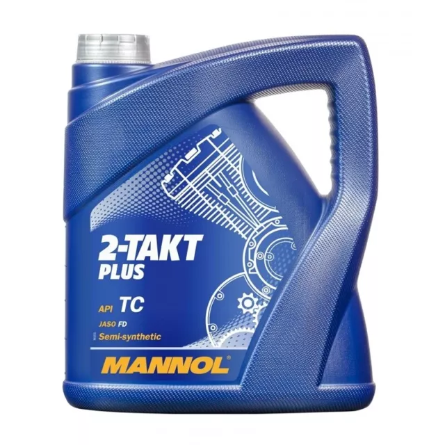 4L Mannol 2-Takt Plus Motoröl Mischöl Zweitaktöl Api Tc 2T Jaso Fd Zweitakt Öl