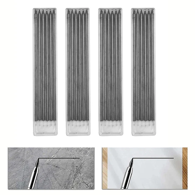 Matita Da Carpentiere Wonvify Con 12 Ricariche - Nero E Rosso, Per Segnare Su Legno E Superfici Dure | Con Temperino Incorporato - Foto 11