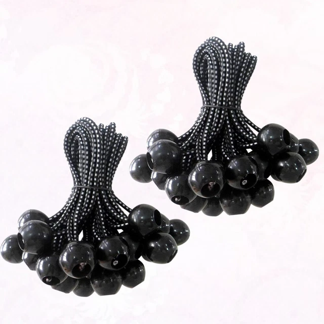 2 Sets/20pcs Tarp Clips Packing Straps Bungee Bag Bungee Cord Clips Canvas