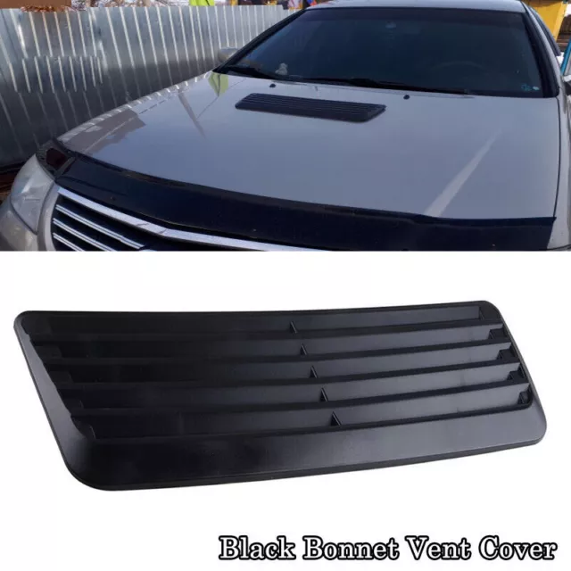 Black Car Air Flow Intake Hood Scoop Vent Bonnet Cover Trim Universal Decorative