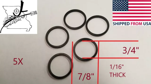 5x #018 Small Square O-Rings 3/4" ID X 7/8" OD X 1/16" CS  Buna-N Oring Nitrile