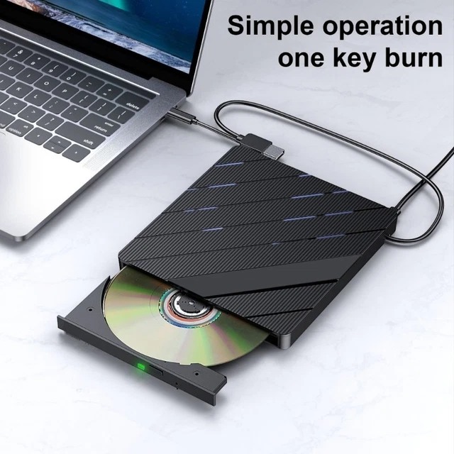 EXTERNAL DRIVE WRITER, USB 2.0 and Type C Supported for Efficient Data ...