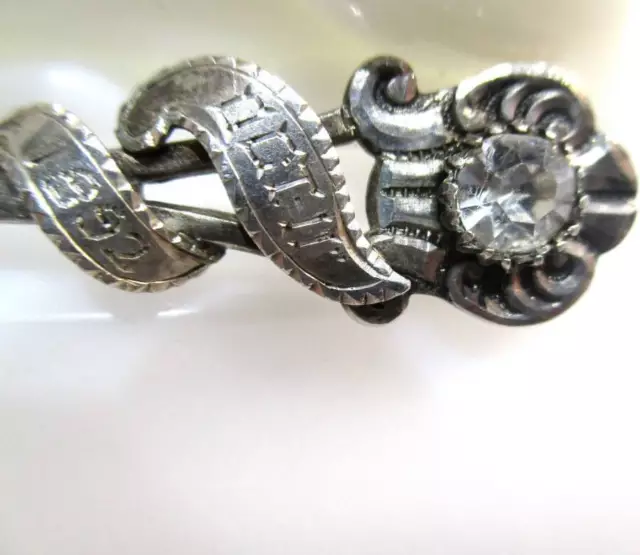 Antico Cucchiaio Posate In Argento Sterling Vittoriano 1900 Scarto Argento O Usato 1892
