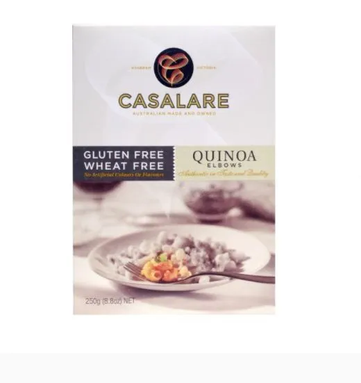 8 x 250g CASALARE Quinoa Elbows - 2kg GLUTEN FREE