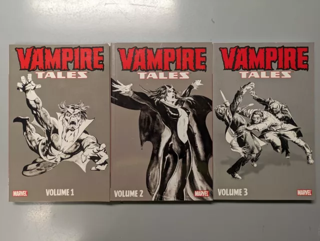2010 Marvel Vampire Tales Volume 1 2 3 TPB Trade Paperback Graphic Novel Lot Set