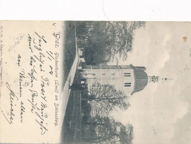 AK aus Graz, Glockenturm am Schlossberg, Steiermark     (C56)