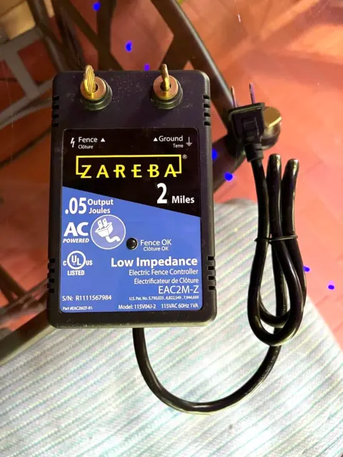 New Zareba 2 Mile Electric Fence Controller Eac2M-Z No Box