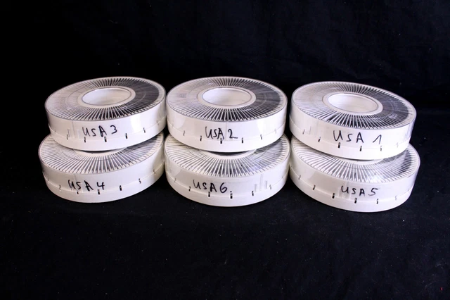 6x Rundmagazin Braun Paximat f. 100 Dias Magazin gefüllt USA Wüste Wälder Städte