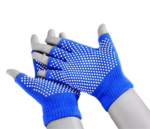 Winter Thermal Fingerless Stretch Gloves Grip Gripper Half Finger Work Fishing