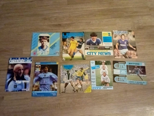 9 VINTAGE FOOTBALL Programmes 80’s To 2000 Various Teams £1.75 ...