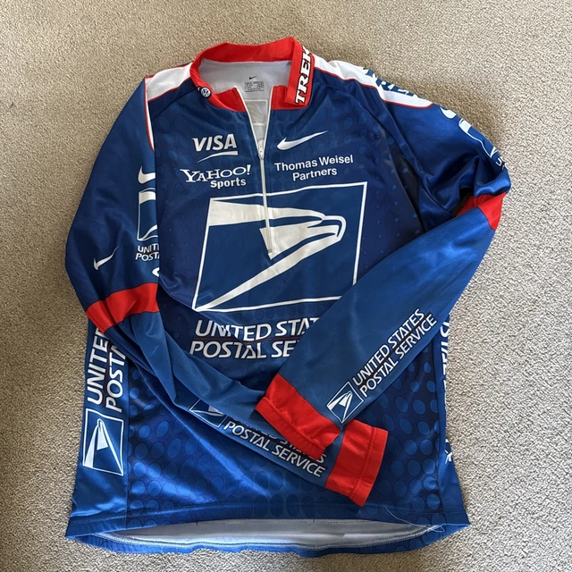 TREK NIKE VW USPS 2002 Trek Team Cycling Top Jersey Mens Large US