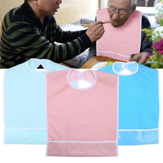 Adult Bib Protector Bibs Mealtime Waterproof Eating Clothing Apron For Elderly