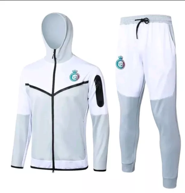 AL-NASSR FC 2023/2024 Ronaldo hooded tracksuit white and grey Size- XL ...