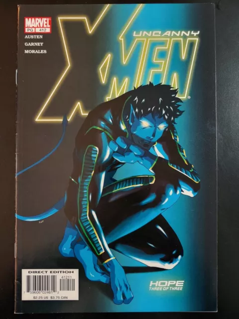 ⭐️ The UNCANNY X-MEN #412 (Vol 1) direct (2002 MARVEL Comics) FN Book
