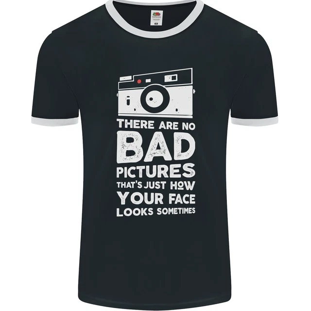 T-shirt Ringer da uomo fotografia How Your Face Looks Sometimes FotoL