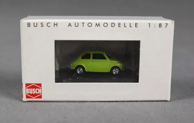 BUSCH 48723 (H0, 1:87) Fiat 500 Grün - NEU!