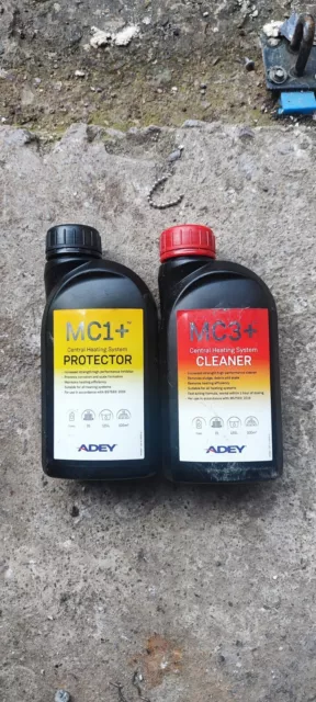 Adey MC1 AND MC3 Central Heating System Cleaner & Protect 500ml Combined Pack