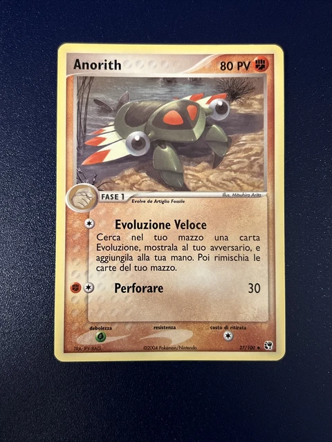 Pokemon Non Commun Ita Ex Tempête De Sable Anorith 27/100