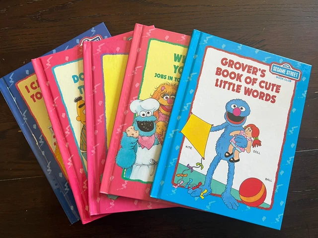 VTG Sesame Street 1992-93 Book Club Lot 5 Jim Henson’s Production Rare