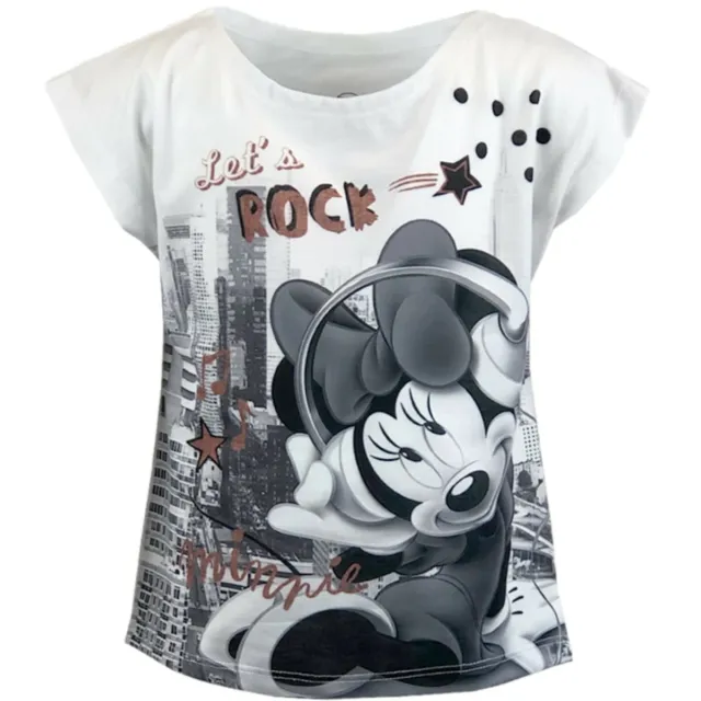 Girls Kids Children Disney Minnie Mouse T-shirt Top Age 5 - 6 Years