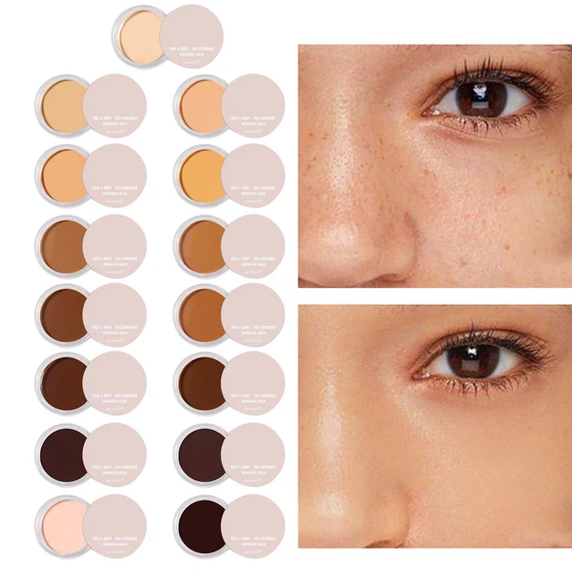 Corrector de larga duración para ojeras 15 colores iguala las cubiertas de tono de piel