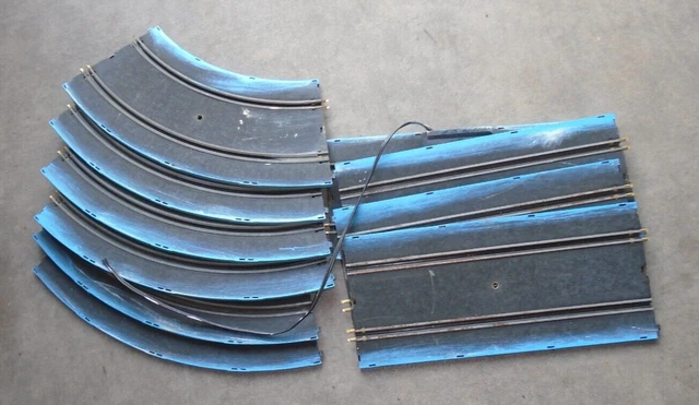 Lot de 10 rails circuit JOUEF pas 24 carrera go tcr SCALEXTRIC ni GéGé