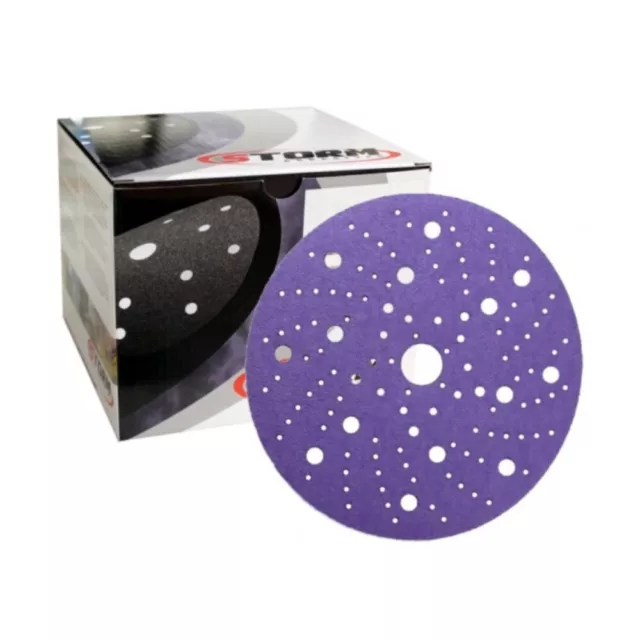 Discs Abrasive Sanding Velcro Crv Ceramic Multiple Holes Ø150mm Grit 400 Box 100