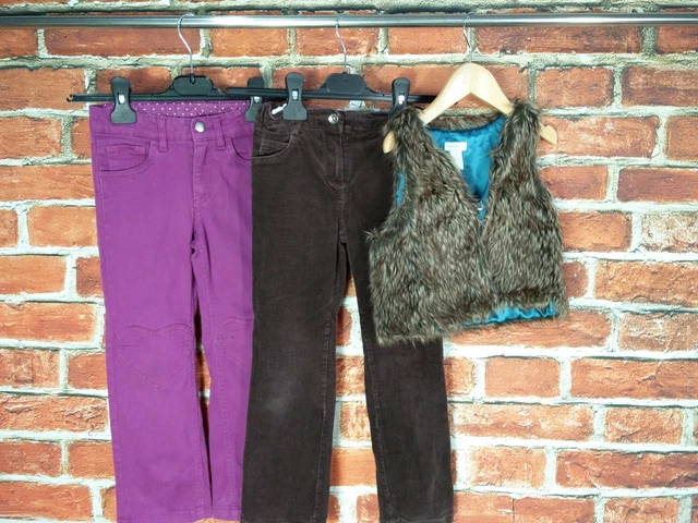 Girls Bundle Age 5-6 Years H&M Monsoon M&S Jeans Corduroys Jacket Gilet 116Cm