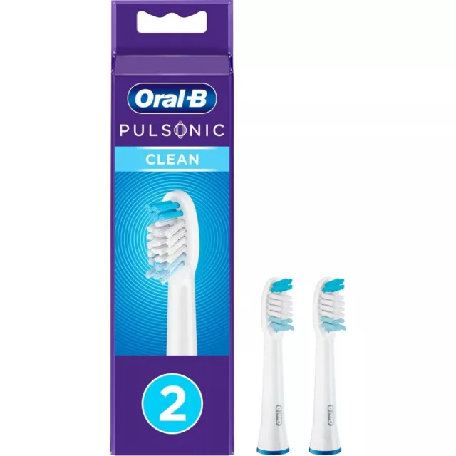 Oral-B Pulsonic Clean 2er Aufsteckbürste Weiss für elektronische Zahnbürsten