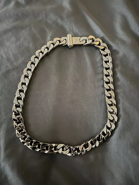 Authentic LOUIS VUITTON LV Chain Link Cuban Necklace Virgil Abloh Men M69987