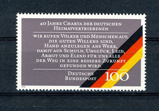 1990 Bundesrepublik Einzelmarke postfrisch Mi.-Nr. 1470  Heimatvertriebene