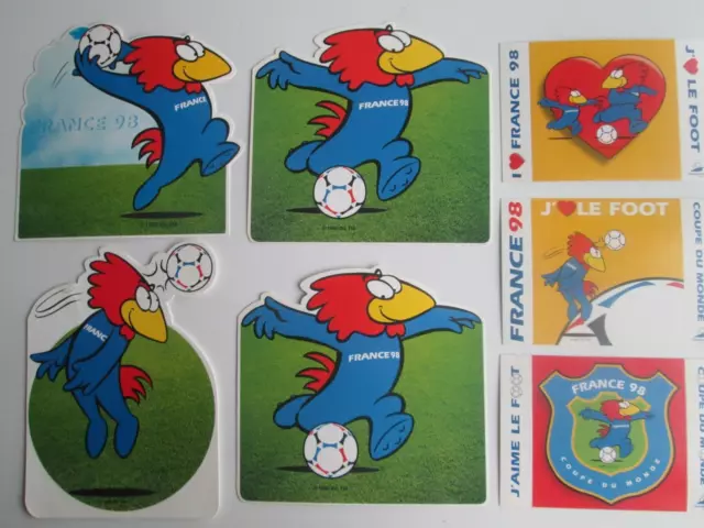 Lot De 7 Cartes Postales France Footix Coupe Du Monde 1998