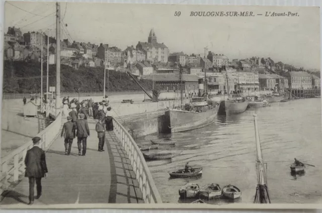 Boulogne On Mer 62 CPA Front Port Good Condition 1913