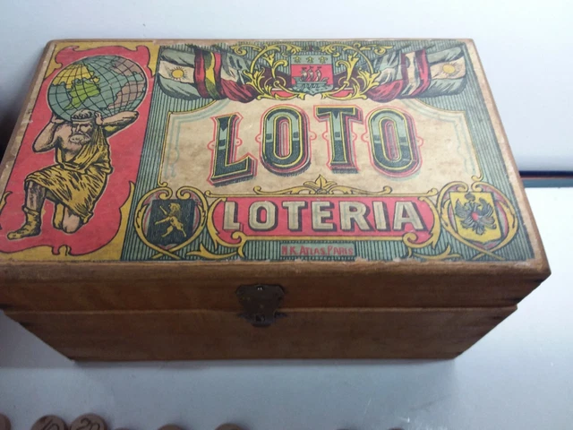 Ancien Jeu De Loto Atlas – Paris, Mappemonde, Vintage Et Collector